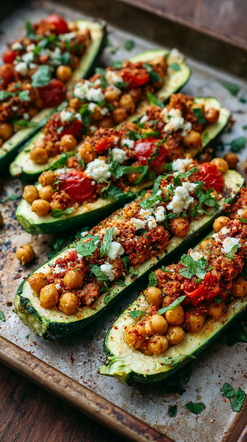 Vegan Stuffed Zucchini Boats With Chickpeas: 7 Tasty Variations