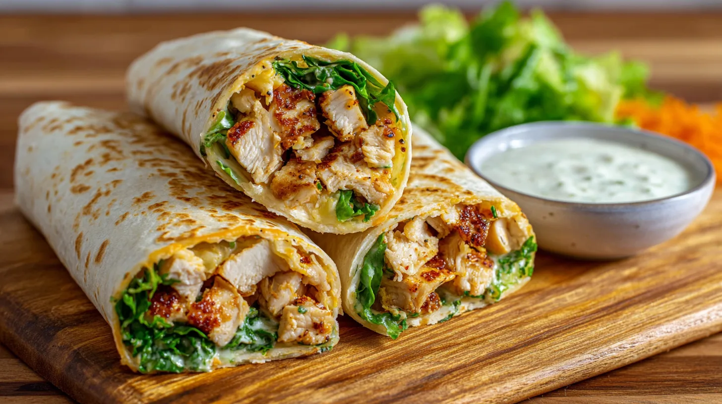 thatCheesy Garlic Chicken Wraps - The Ultimate Flavor Explosion: 5 Easy Steps!