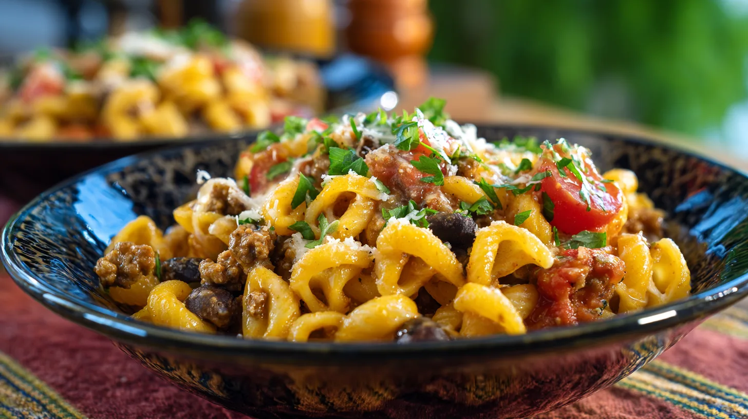 thatCheesy Taco Pasta - Tex-Mex Mashup: 5 Quick Steps to Deliciousness