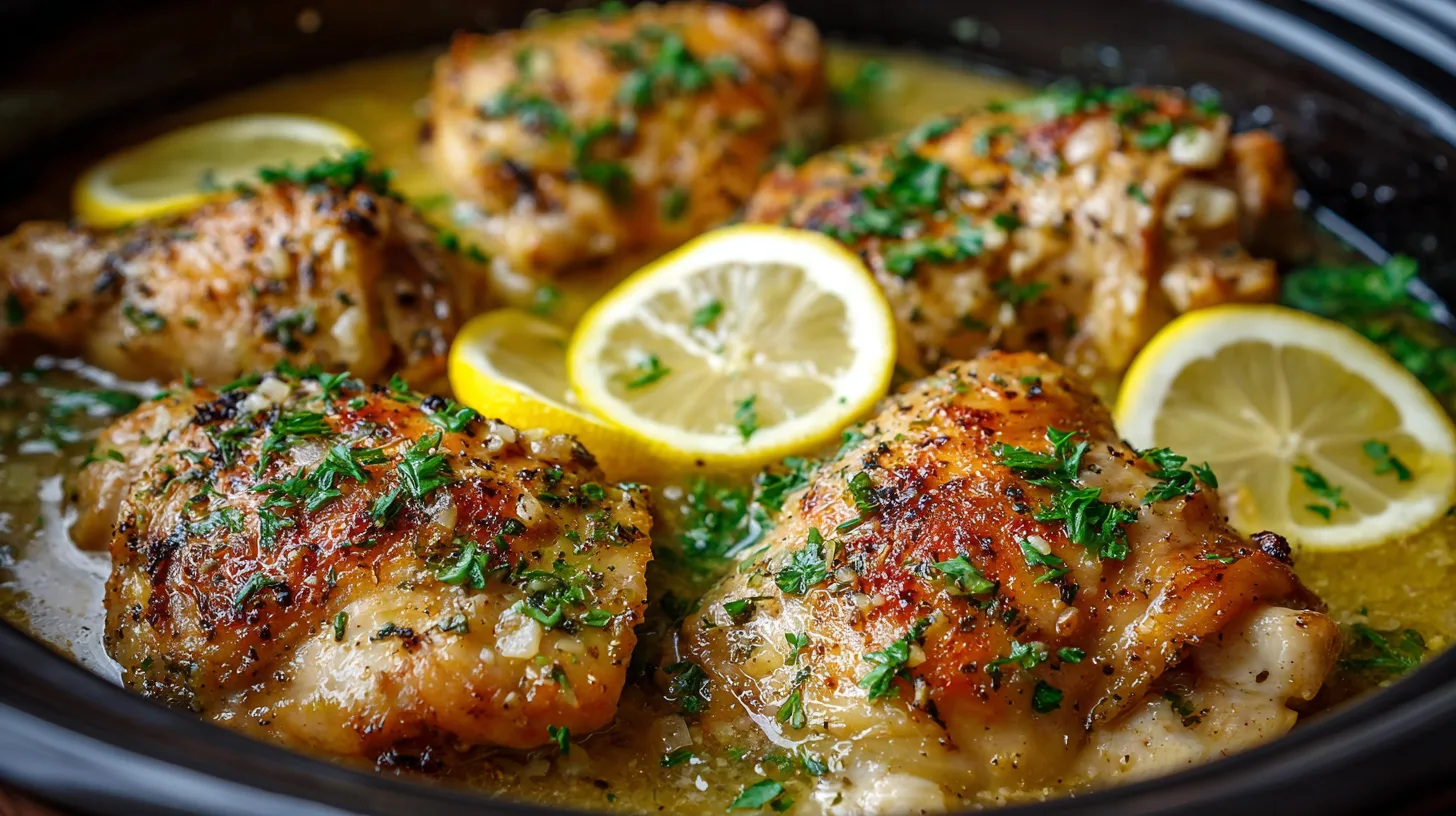 thatCrock Pot Lemon Garlic Butter Chicken Thighs: 7 Flavorful Tips
